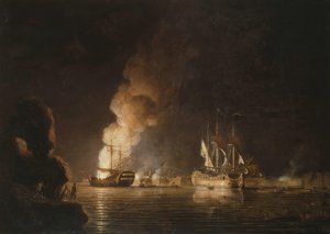 Erobring af Louisbourg 1758 / Gem. v. Paton.