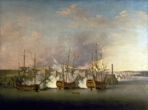 Syvårskrigen (1756-1763): Bombardementet af Morro Castle (Cuba) den 1. juli