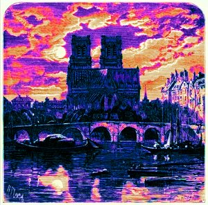 Cathedral of Notre Dame, illustration fra 