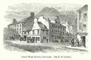 James Watt Tavern, Greenock (gravering) af Richard Principal (after) Leitch