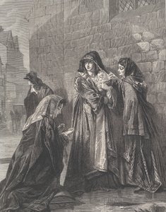 Flight of the Queen of James II, fra Illustrated London News, 3. august 1872. af Richard Principal Leitch