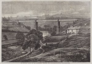 Mottram Viaduct på Manchester, Sheffield og Lincolnshire Railway af Richard Principal Leitch