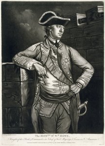 The Honble. Sr. Wm. Howe, ridder af badet og øverstbefalende for hans Majestæts styrker i Amerika