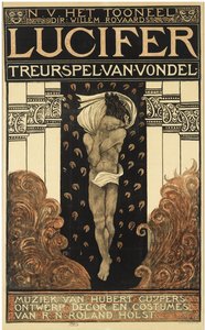 Plakat til skuespillet Lucifer, 1910