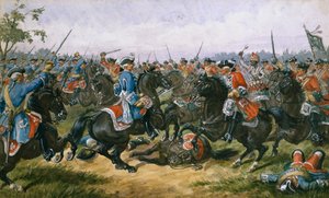 Slaget ved Malplaquet af Richard Simkin