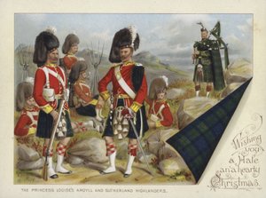 Prinsesse Louises Argyll and Sutherland Highlanders (chromolitho) af Richard Simkin