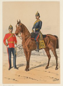 To britiske soldater Ni repræsentationer af britiske militæruniformer (serietitel) af Richard Simkin