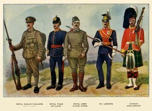 Typer af den britiske hær, 1919.