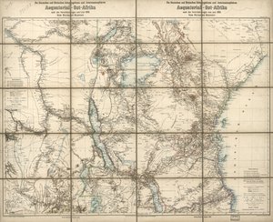 De tyske og britiske protektorater og interessesfærer i Ækvatorial Østafrika: under aftalerne fra juni 1890 af Richard; Sprigade Kiepert
