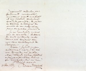 Håndskrevet brev fra Richard Wagner til Luigi Mancinelli, 10. december af Richard Wagner