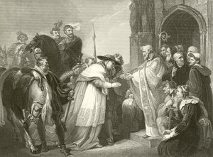 Kardinal Wolsey på Leicester Abbey af Richard Westall