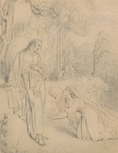 Kristus viser sig for Maria Magdalene (Joh 20:13-14) af Richard Westall