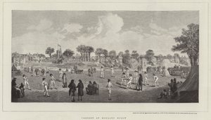 Cricket i Moulsey Hurst af Richard Westall