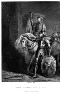 Kong Henrik V 1387-14220, før Harfleur, 1800-tallet. af Richard Westall