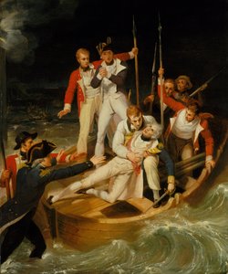 Nelson såret på Tenerife, 24. juli 1797 af Richard Westall