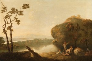 En udsigt nær Rom af Richard Wilson