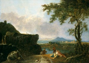 En hvid munk, 1733-1782 af Richard Wilson
