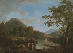 Dinas Bran fra Llangollen af Richard Wilson