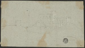 Sketch of Fortress on Hilldani af Richard Wilson