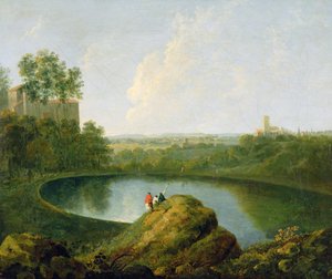 The Head of Lake Nemi (olie på lærred) af Richard Wilson