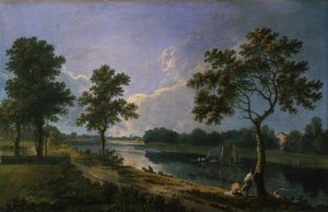 Themsen ved Twickenham af Richard Wilson