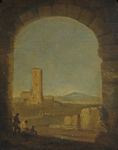 Torre del Fiscale, nær Rom, Italien, ca. 1775 (olie på lærred) af Richard Wilson