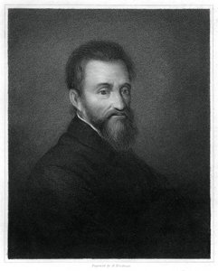 Michelangelo, italiensk renæssance billedhugger, maler, arkitekt og digter, 1833.