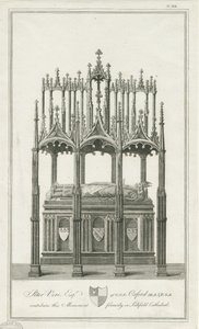 Lichfield Cathedral - Monument til Bishop Blythe: Graving, ND [1762-1798] (Print) af Richard Woollett Basire