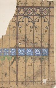 Design til en kirkeport, ca. 1880. af Richardson Ellson and Co