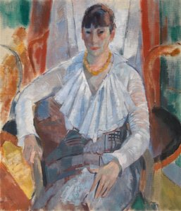 Frau in Weiß af Rik Wouters