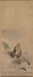Fisk og sten, fisk og tang, 1500-tallet. af Rinkyo