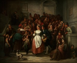 Efter Lotteriet, 1859. af Ritter von Malheim Friedländer Friedrich