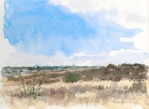 Vinter på prærien, 2014 (akvarel på papir)