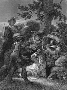 James hertug af Monmouth, uægte søn af Charles II (kobberstik)