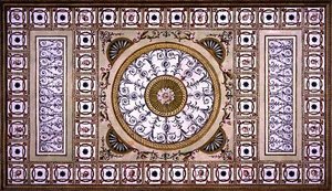 Design til loftet i biblioteket i Osterley House, Robert Child Esq. af Robert Adam