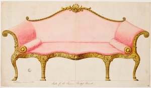 Sofa til Sir Lawrence Dundas af Robert Adam