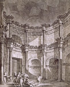 Jupiters tempel, pub. 1764. af Robert Adam