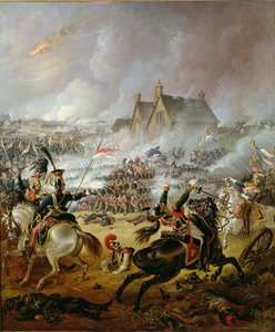 Slaget ved Waterloo (olie på lærred)