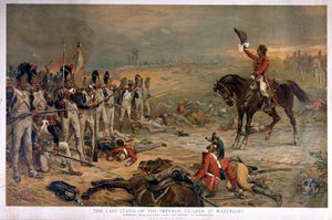 Den kejserlige vagts sidste standplads ved Waterloo, General Hill, der opfordrer fjenden til at overgive sig