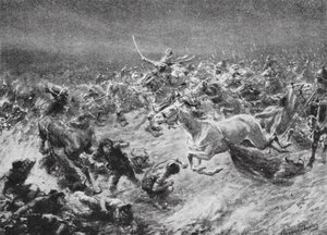 Anushirwans nederlag til de hvide hunner i 560 e.Kr. af Robert Ambrose Dudley