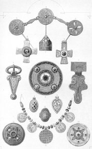 angelsaksiske relikvier. Personlige ornamenter af guld og bronze, 1886 af Robert Anderson