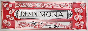 Desdemona, fra Shakespeares heltinder af Anna Murphy Jameson af Robert Anning Bell