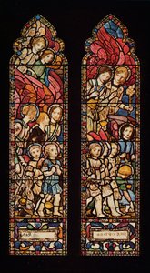 Design til farvet glas, 1926 af Robert Anning Bell