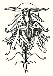 Illustration til digte af John Keats (litho) af Robert Anning Bell