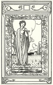 Illustration til digte af John Keats (litho) af Robert Anning Bell