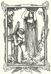 Illustration til digte af John Keats (litho) af Robert Anning Bell