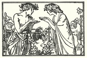 Illustration til digte af John Keats: Endymion (litho) af Robert Anning Bell