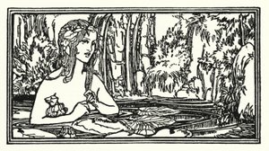 Illustration til digte af John Keats: Endymion (litho) af Robert Anning Bell