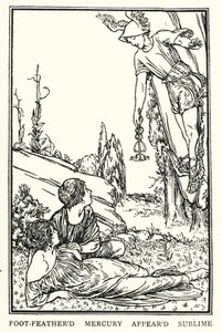 Illustration til digte af John Keats: Endymion (litho) af Robert Anning Bell