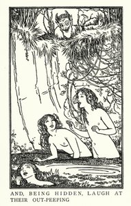 Illustration til digte af John Keats: Endymion (litho) af Robert Anning Bell